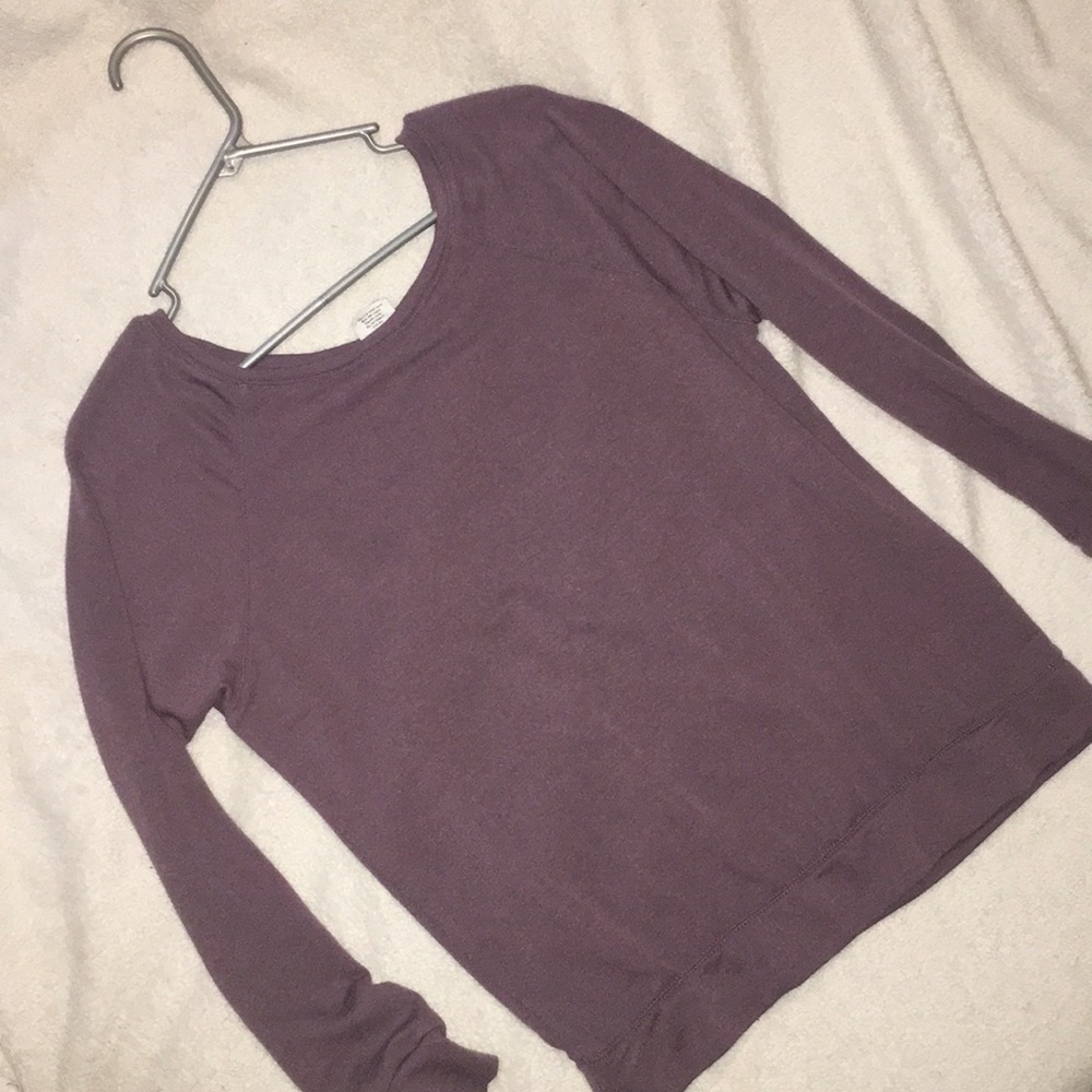 Purple long sleeve sweater